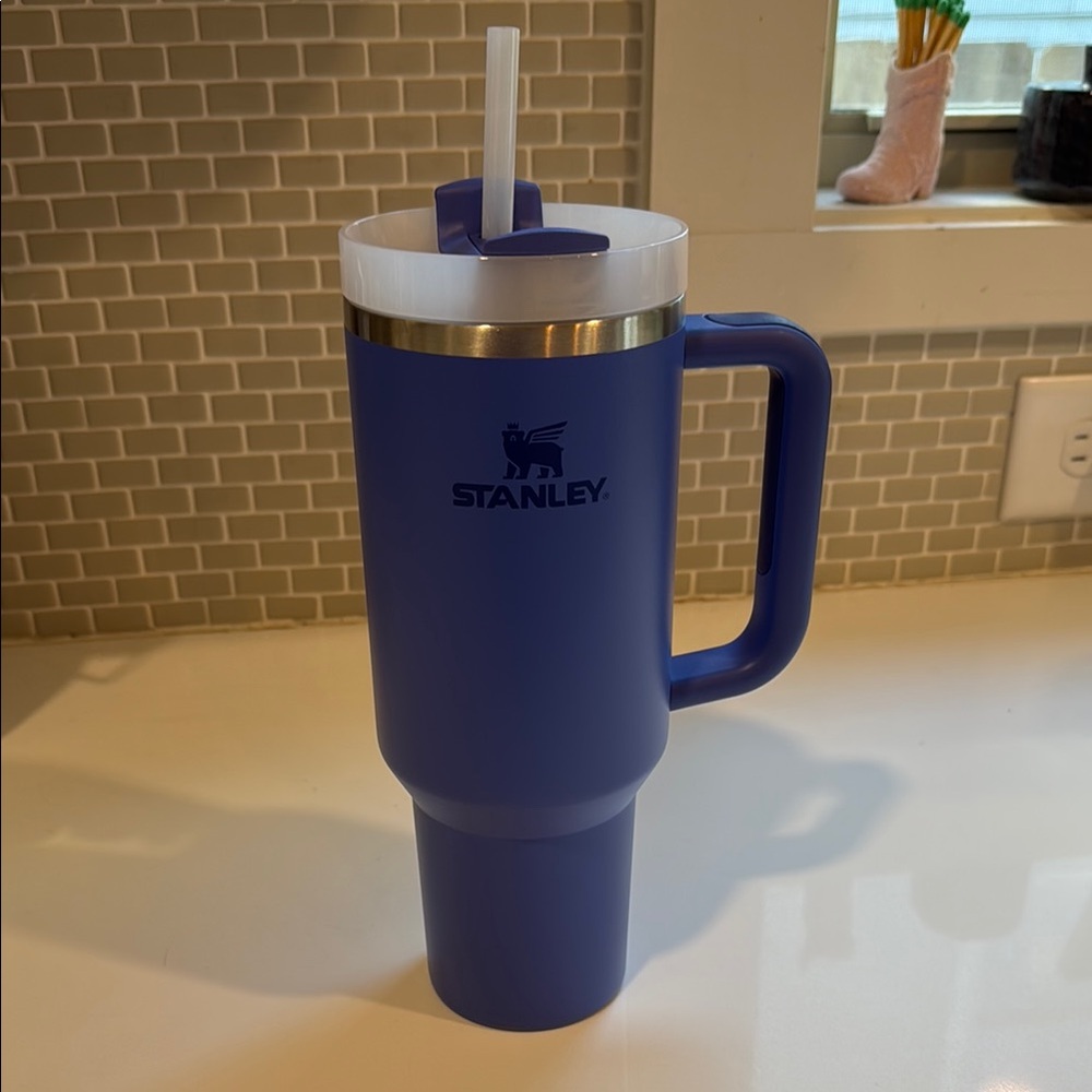 Stanley Blue Travel Mug with Handle